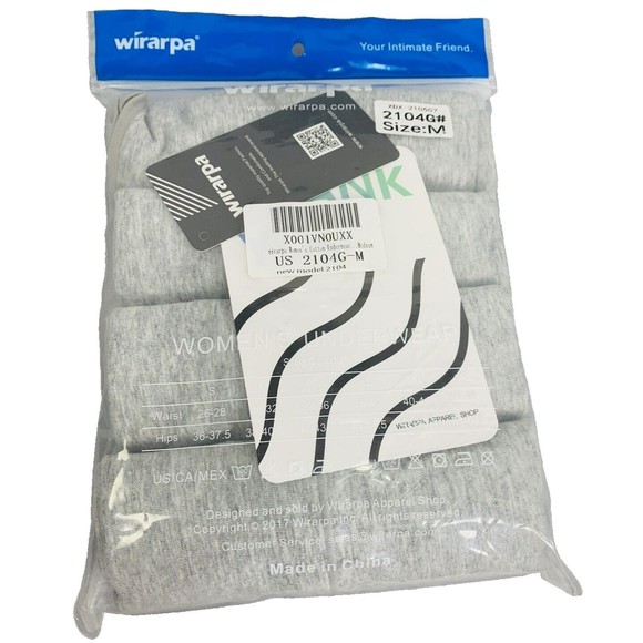 wirarpa Other - wirarpa 4 pack High Waist Full Coverage Cotton Briefs Underwear Gray Medium